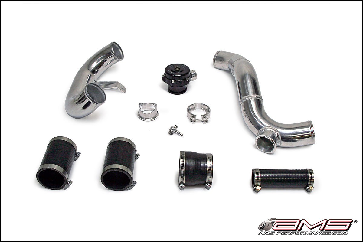AMS Mitsubishi Lancer Evolution X Lower Intercooler Pipe Kit w/ TiAL QR