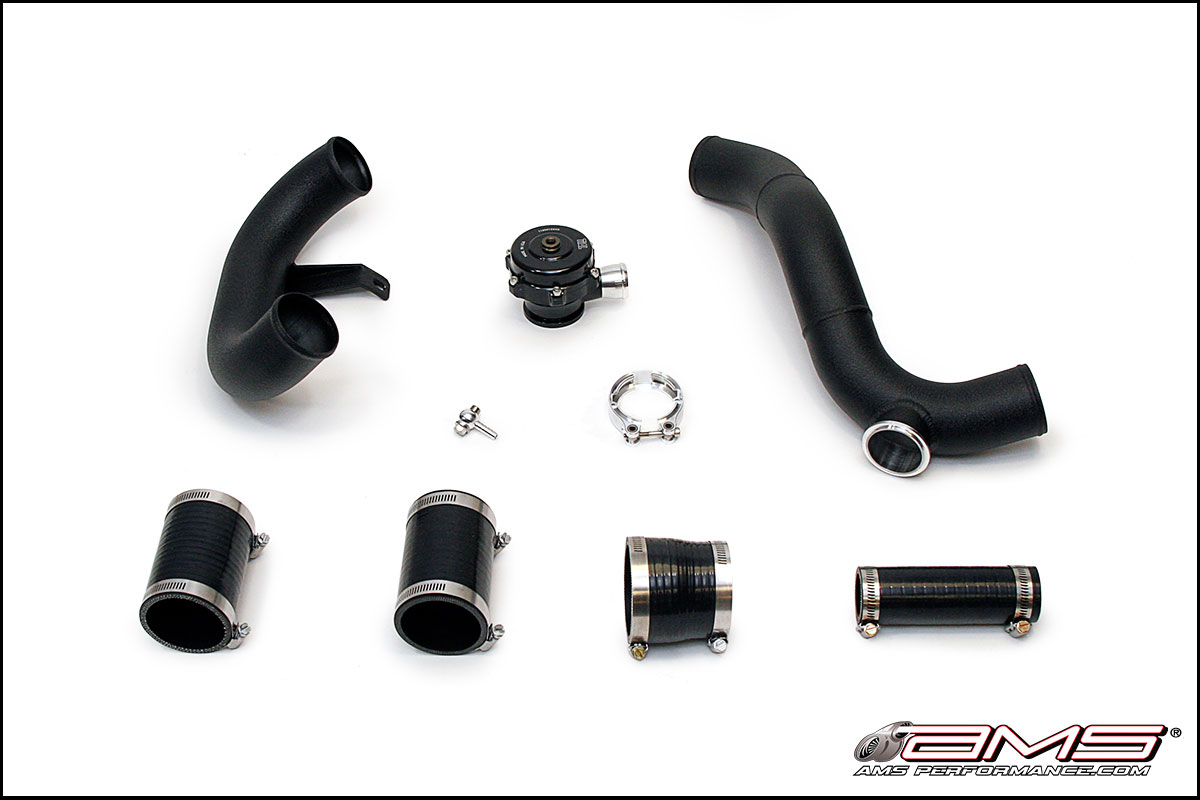 AMS Mitsubishi Lancer Evolution X Lower Intercooler Pipe Kit w/ TiAL QR Blow Off Valve