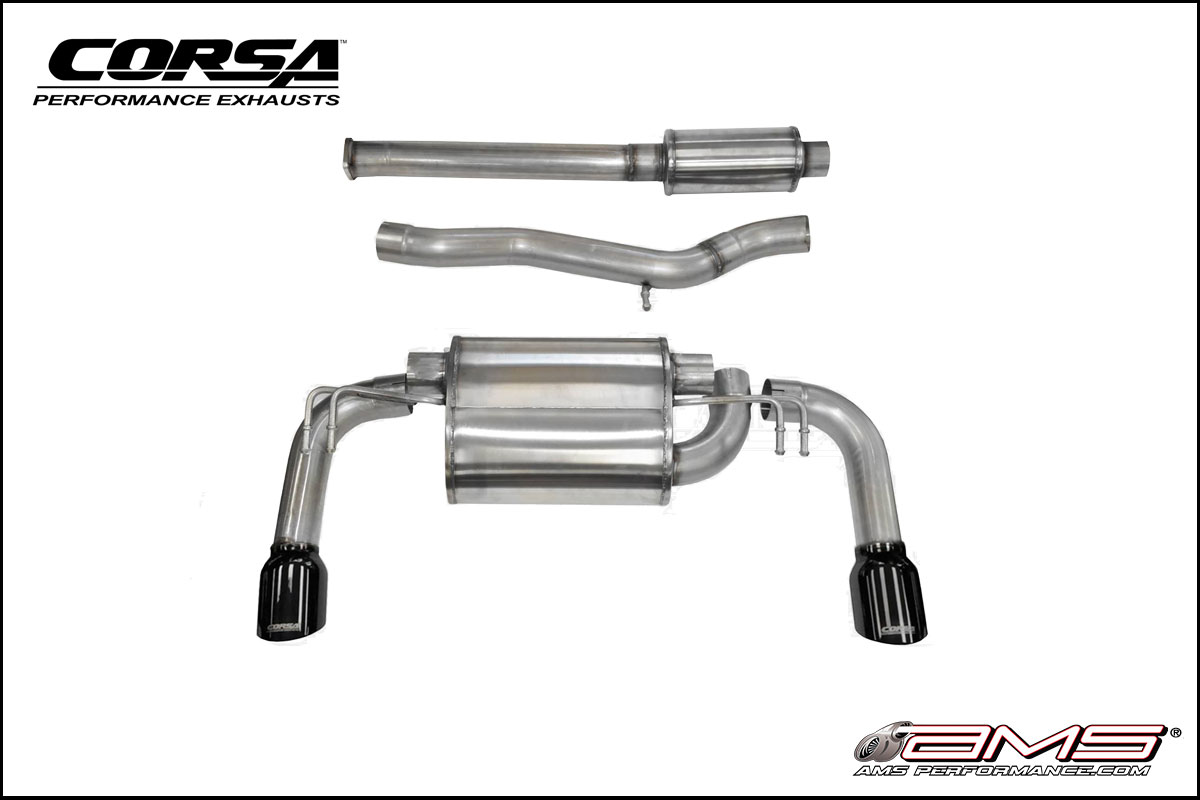 Corsa Mitsubishi Lancer Evolution X Dual Tip Catback Exhaust System [14858]