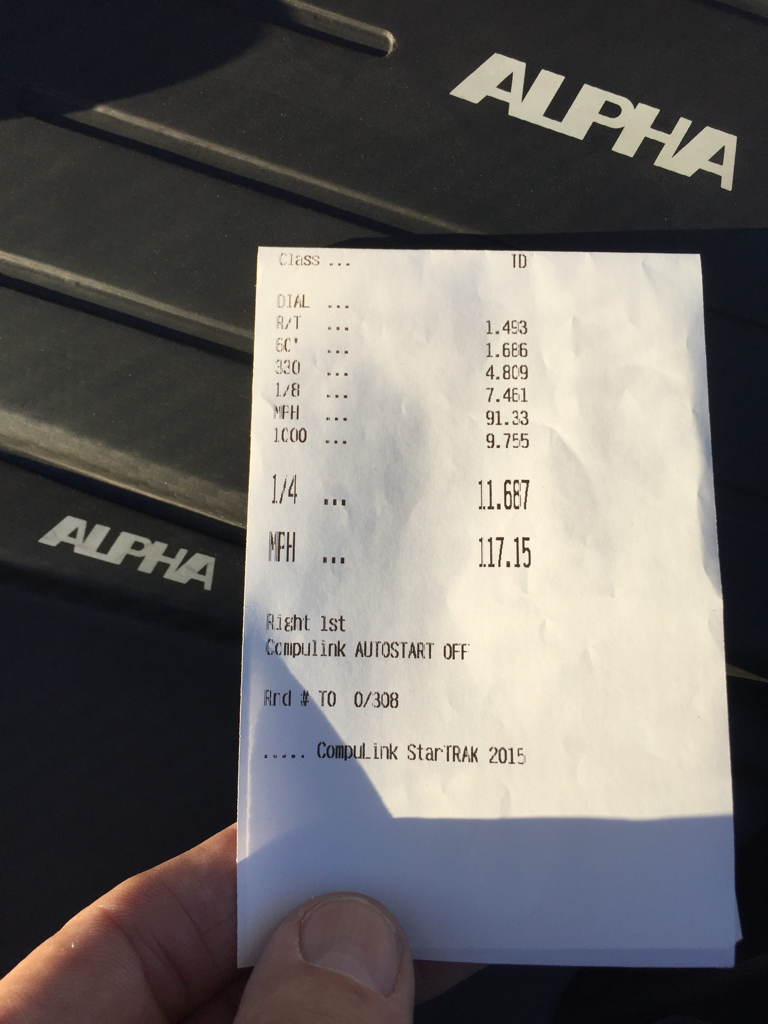 Alpha CLA 45 AMG Record Time