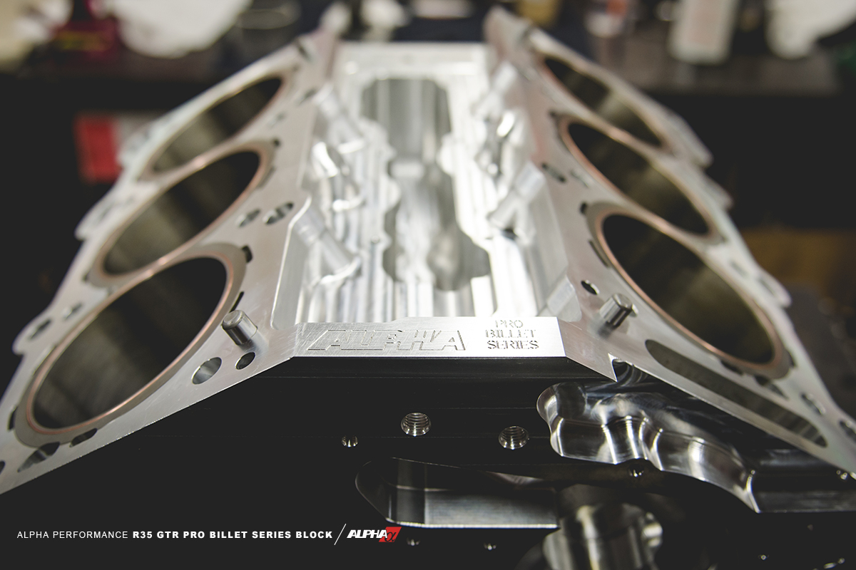 alpha vr38 r35 gtr billet block