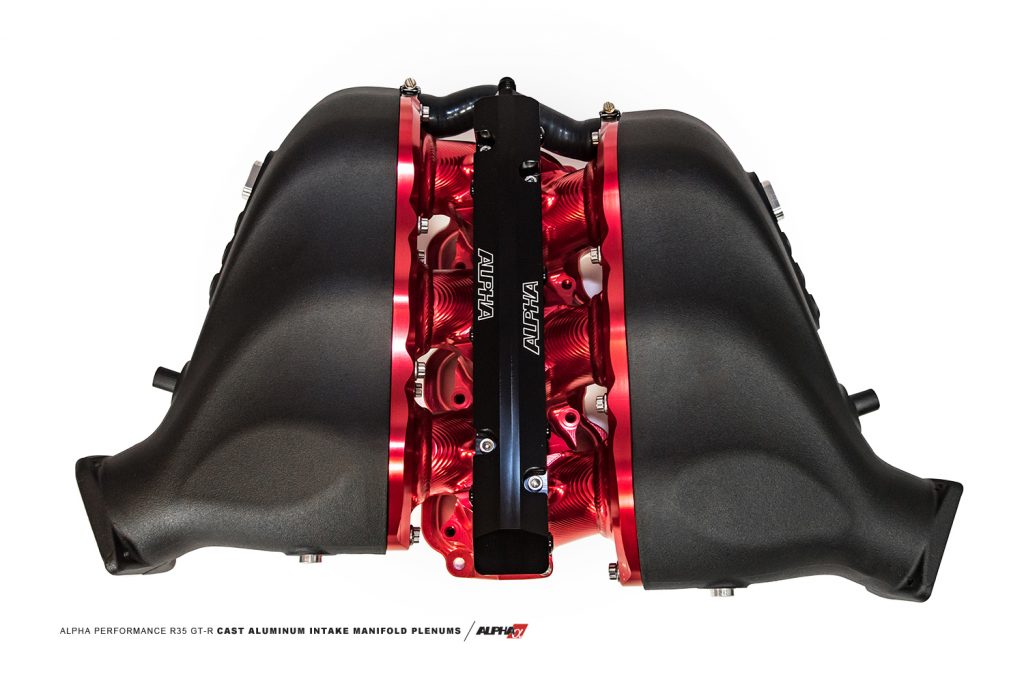 Alpha Performance R35 Cast Aluminum GTR Intake Manifold Plenums