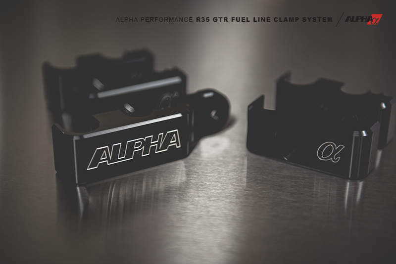 Alpha Performance - Nissan R35 GTR - Fuel Line Clamp System - AMS Performance
