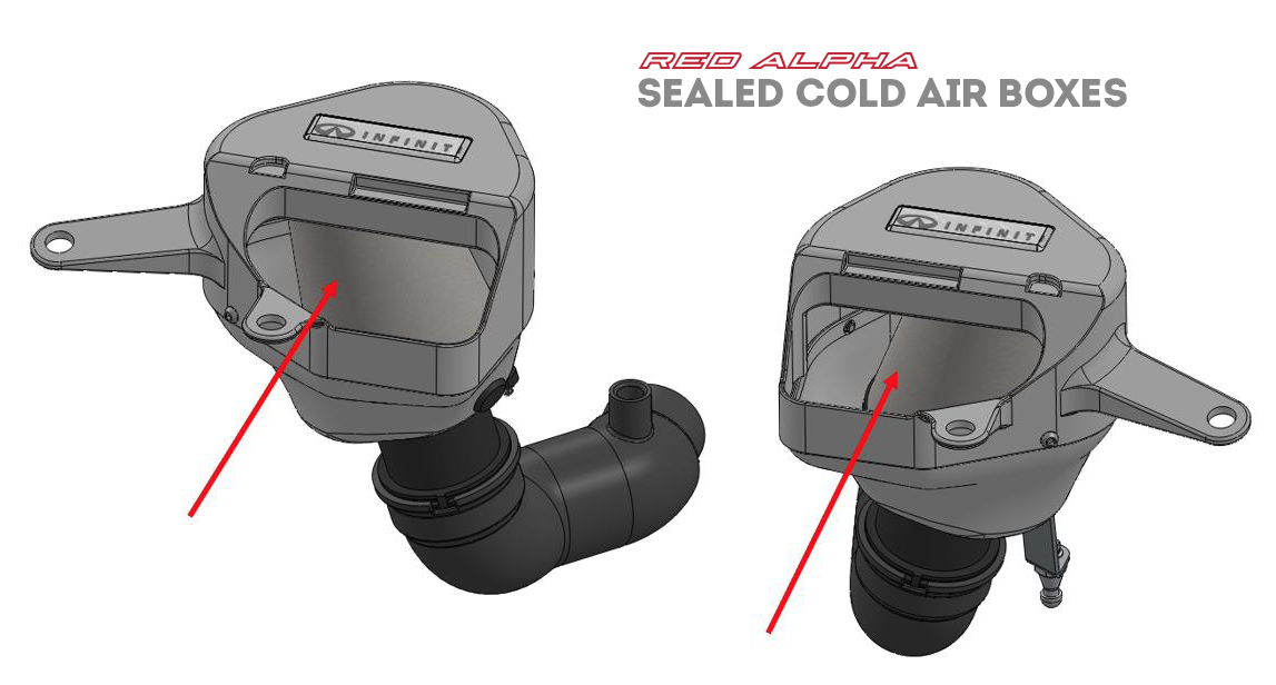 AMS Performance INFINITI Q50/Q60 Red Alpha Cold Air Intake Kit AMS