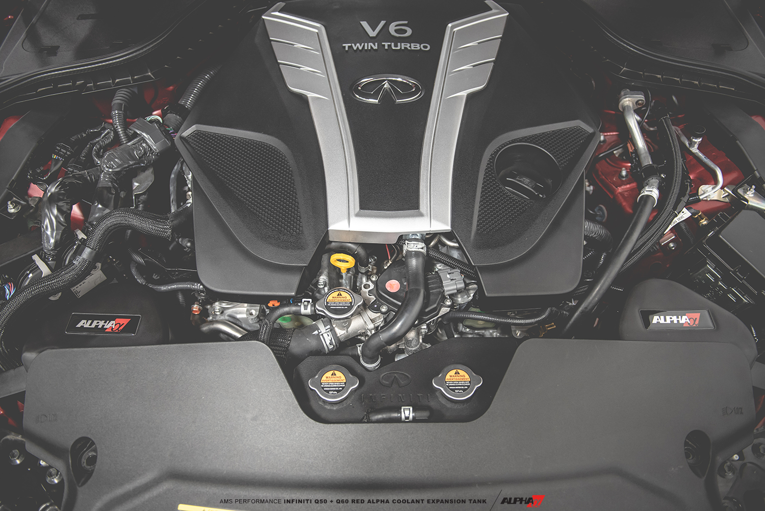 Q50/Q60 Red Alpha VR30 Auxiliary Intercooler Pump Kit AMS Performance