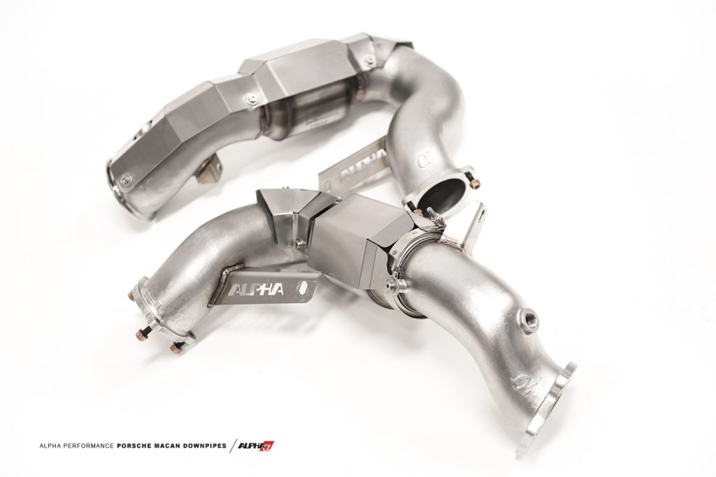 alpha Porsche Macan downpipes mods upgrade kit