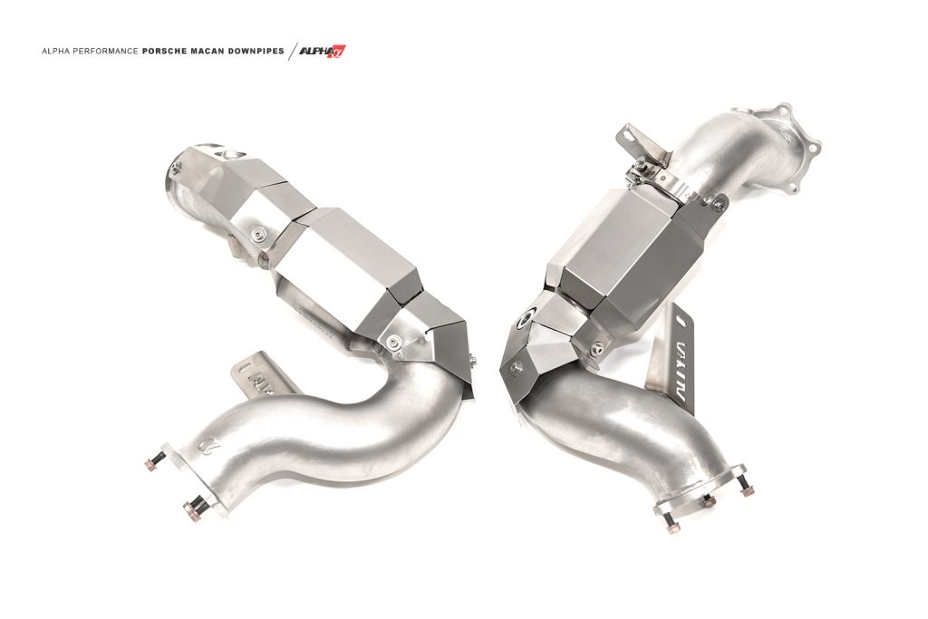 alpha Porsche Macan downpipes mods upgrade kit