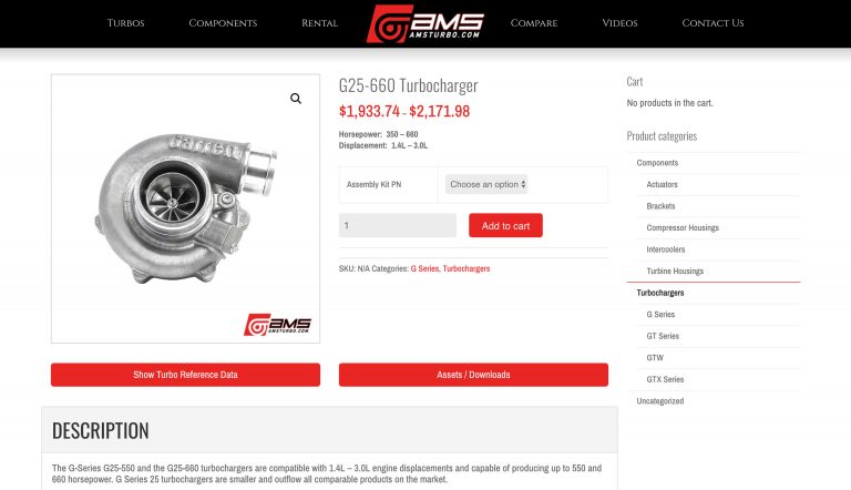 AMS Launches AMSTurbo.com - AMS Performance