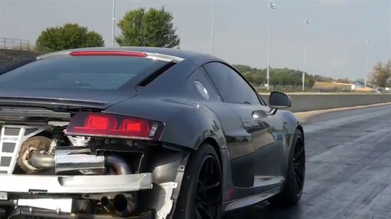 Alpha 10 Audi R8 V10 Twin Turbo 143mph 1/4 Mile Trap Speed! - AMS ...