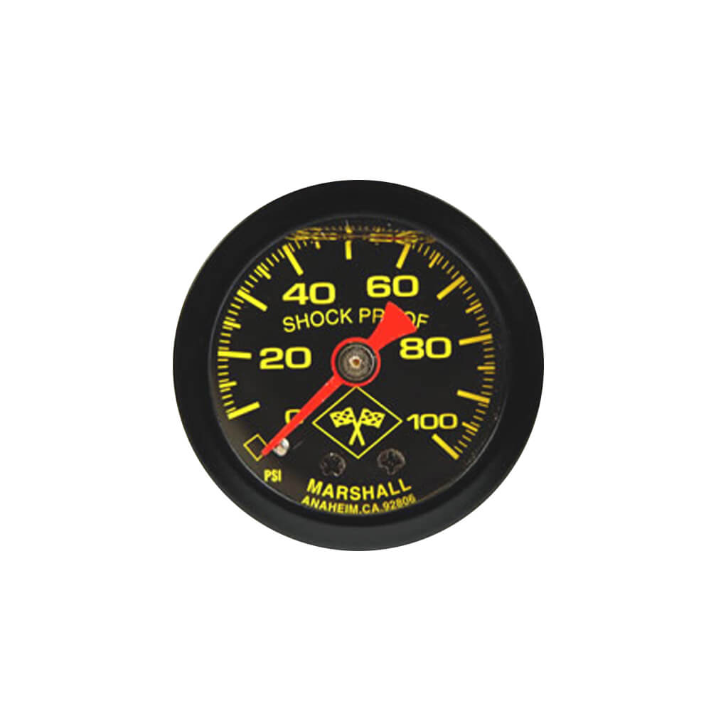 0-100 PSI Fuel Pressure Gauge, 1/8 NPT [MNB00100] - AMS Performance