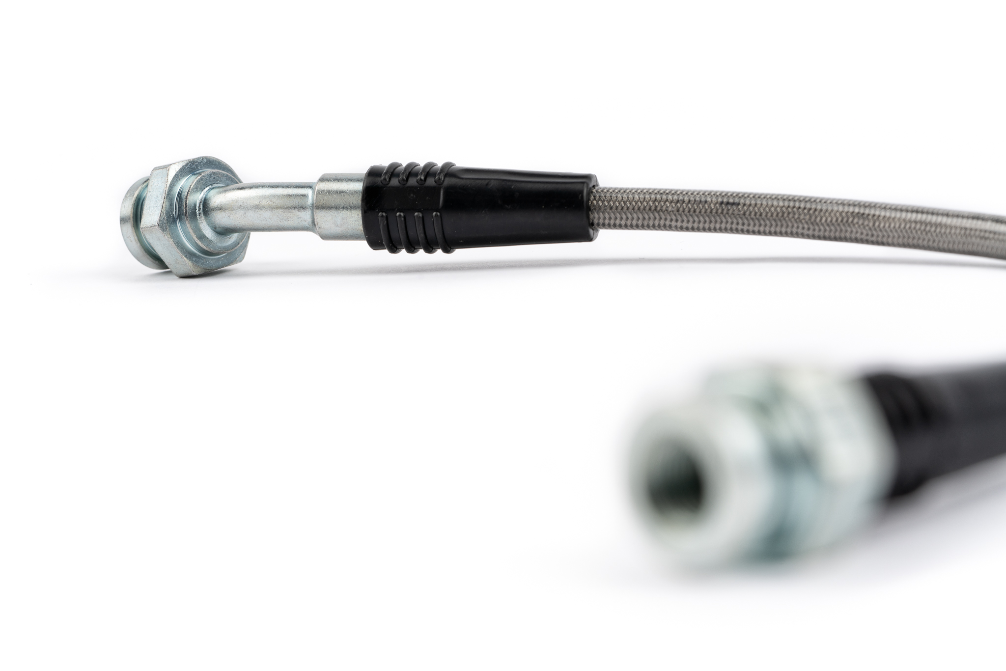 thumbnail image 2 of Stainless Steel Clutch Line For Honda Civic, Del Sol & Acura Integra 1992-2001 - Black Braided Hose Upgrade 2 of 13
