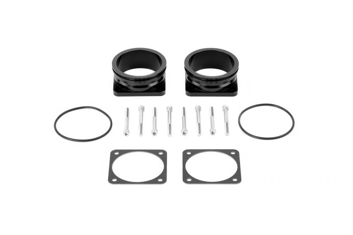 AMS GTR Throttle Body to 3in QuickClamp Adapter Flange Set - 1