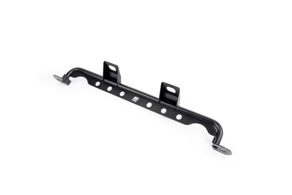 AMS 1 inch stainless tube lower support bar with lightening holes for the F150 high mount intercooler
