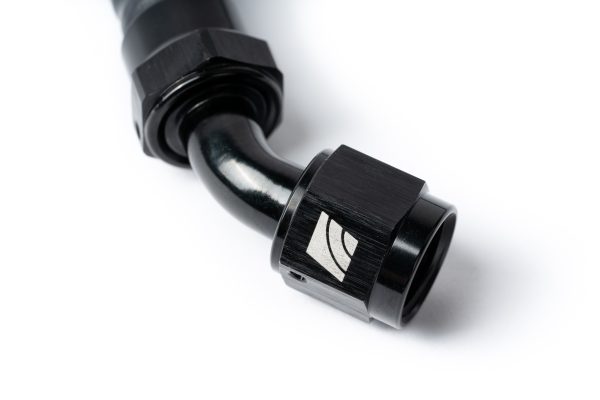 AMS Performance -6AN to Quick Connect Fuel Pulsation Damper with -6AN Line VR30 VR30DDTT Nissan Z with Fuel Filter - 2