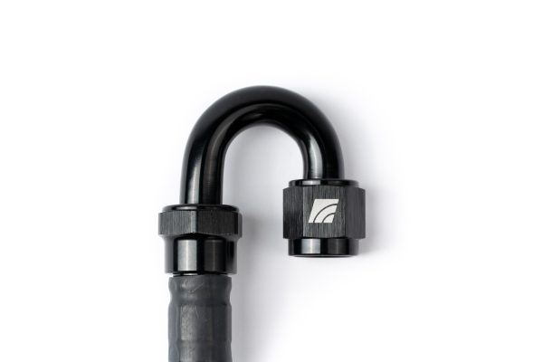 AMS Performance -6AN to Quick Connect Fuel Pulsation Damper with -6AN Line VR30 VR30DDTT Nissan Z with Fuel Filter - 3