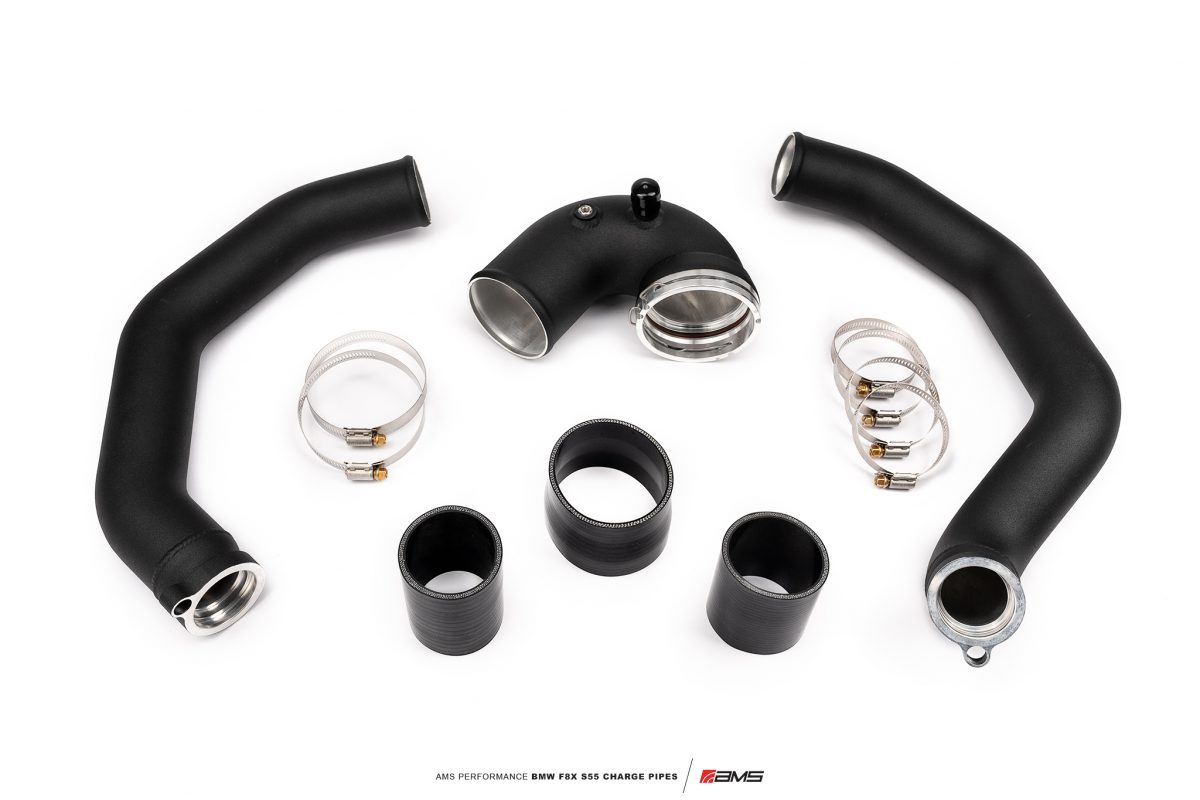 AMS Performance BMW F8X S55 Charge Pipes - 1
