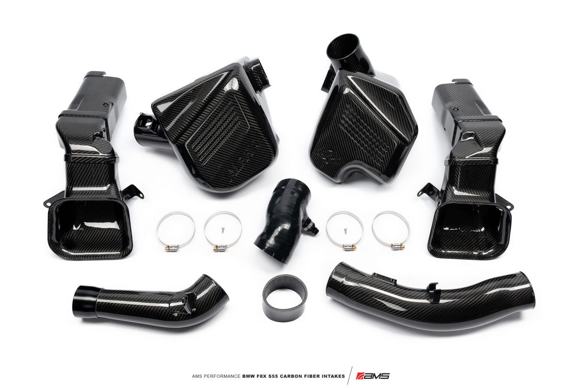 AMS Performance F8X S55 Carbon Fiber Intakes - 1