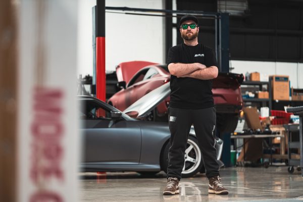 AMS Performance Infintii Q50 Q60 T Shirt & Faded Black Joggers - 1