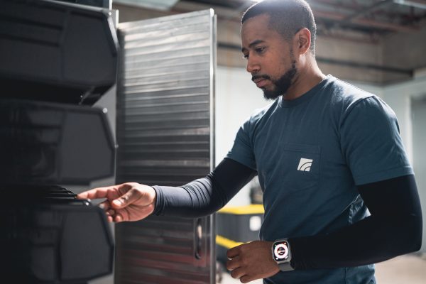 AMS Performance Merch Pocket Tee Petrol Blue 1