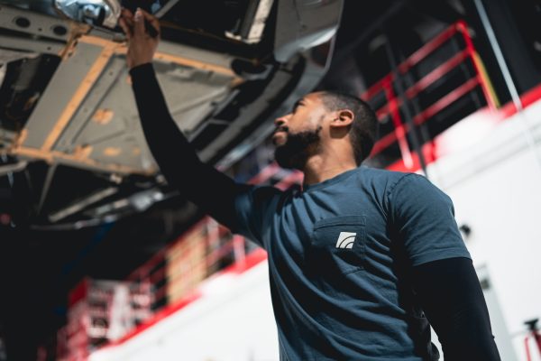 AMS Performance Merch Pocket Tee Petrol Blue 3